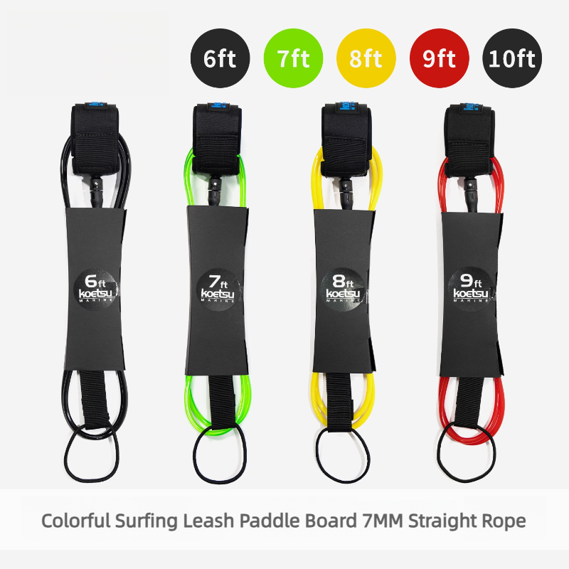 Colorful Surf Leash 7mm, SUP P - đánh giá và giá Surfboard Leash