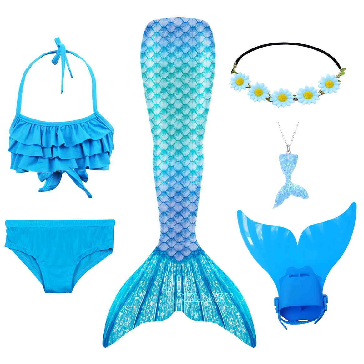 Girls Swimming Mermaid Tail Gi - đánh giá và giá Flippers Swimming