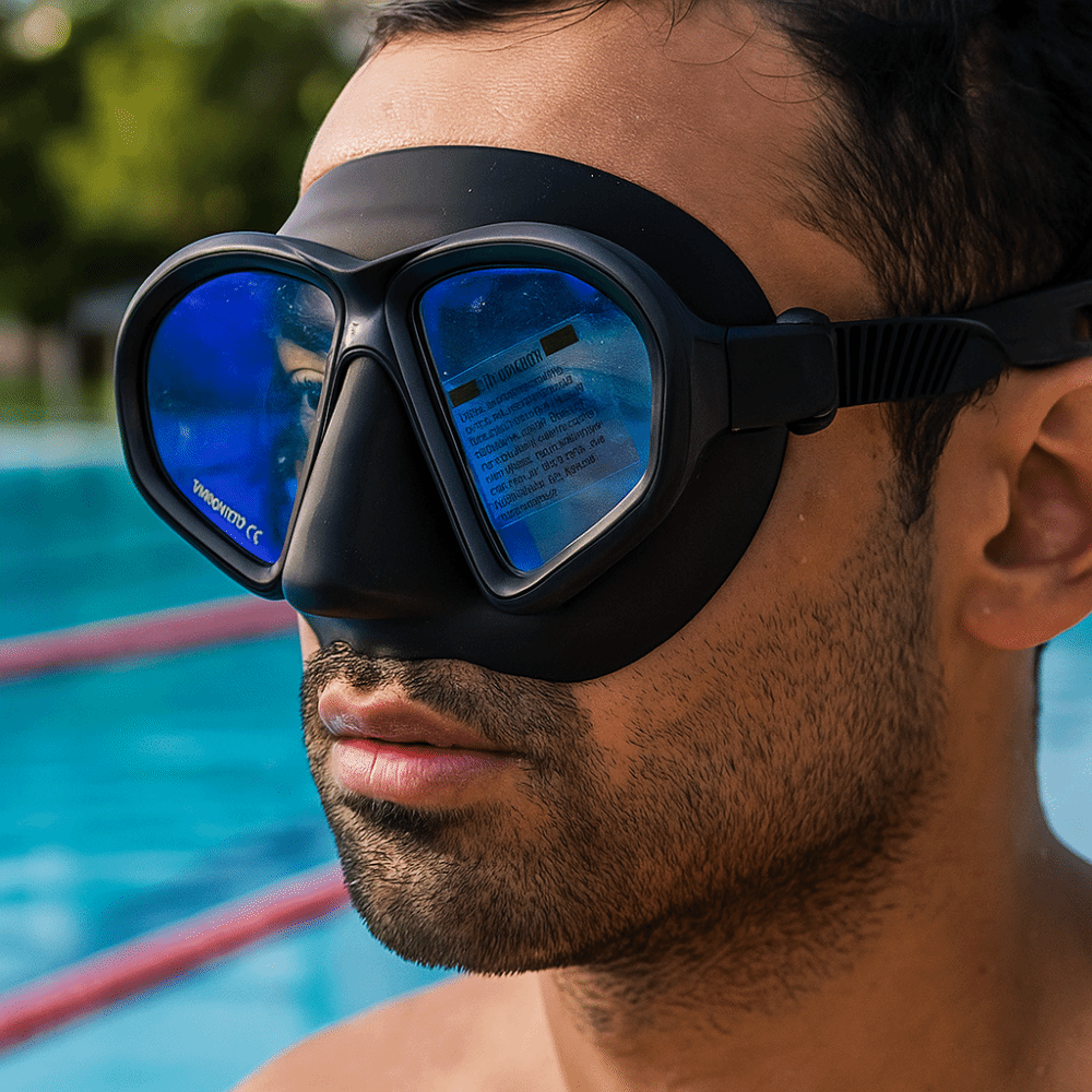 Tempered Glass Freediving Mask - đánh giá và giá Snorkel Set