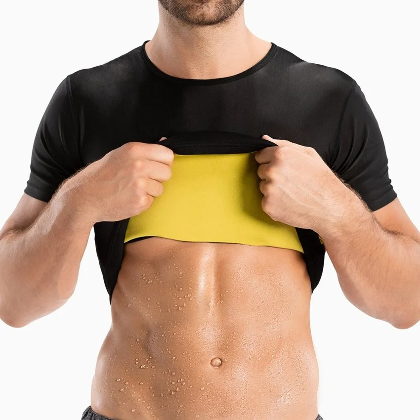 Sauna T Shirts Men Flat Belly  - đánh giá và giá Wetsuit Men