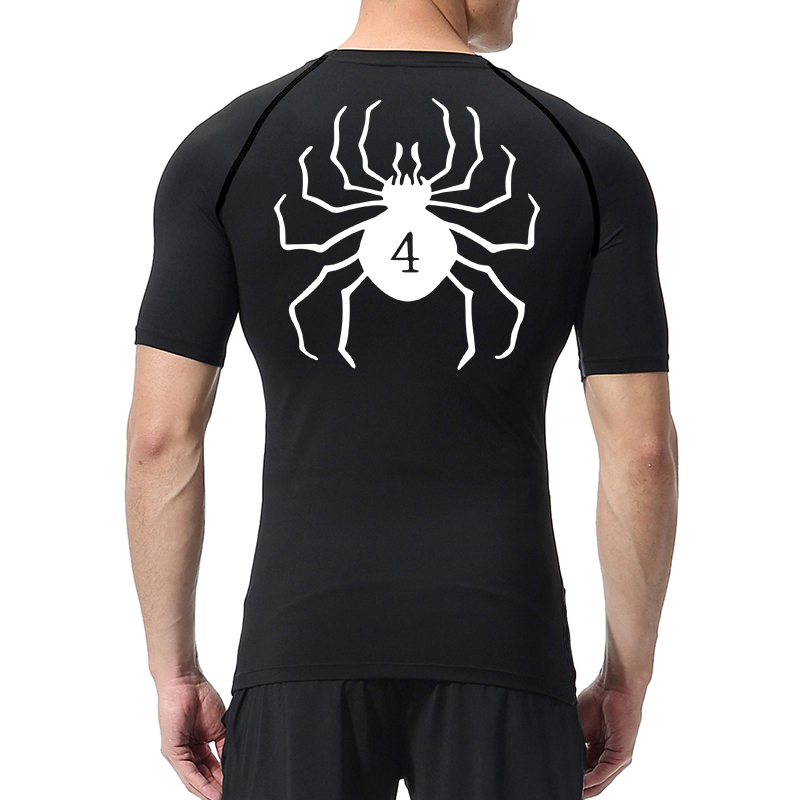 Spider Print Compression Shirt - đánh giá và giá Rash Guard