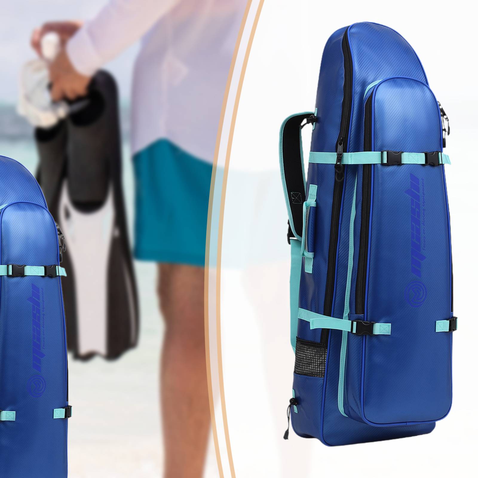 Long Fins Bag Portable Scuba D - đánh giá và giá Snorkeling Gear